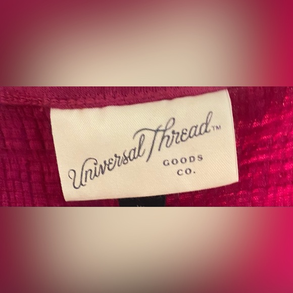 Universal Thread Sleeveless Surplice Wrap Top. Color: Pink (fuchsia tone) - Picture 4 of 9